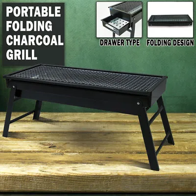 $26.50 • Buy Foldable Portable BBQ Charcoal Grill Barbecue Camping Hibachi Picnic