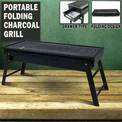 Foldable Portable BBQ Charcoal Grill Barbecue Camping Hibachi Picnic • $26.50