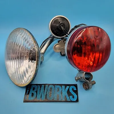 Original Vintage Schwinn Approved Union Generator Front & Rear Light Set  A15 • $28.35