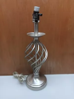 Steel Swirl Table Lamp For Restoration Or Parts • $10