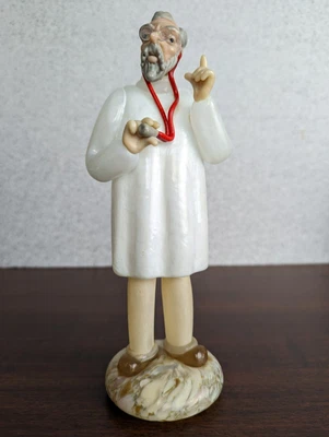 £48.24 • Buy American Cut Crystal Doctor Figurine Medical White Coat Glasses Stethoscope