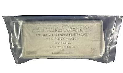 Star Wars Master Replicas Han Solo Blaster ESB World Wide Plaque And Base!! • $63.94