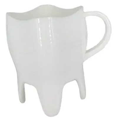 Dental Tooth Shaped ABS W/ Handle Gift Coffee Mug For Anniversary Restaurant • £6.74
