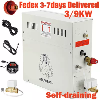 3KW/9KW Self Draining Steam Generator 220V SPA Controller Home Sauna Humidifier • $250.65