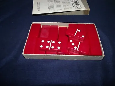 $65 • Buy Vintage Crisloid Red Dominoes