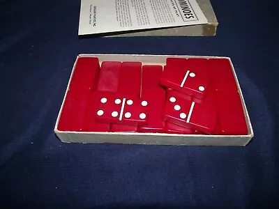 $65 • Buy Vintage Crisloid Red Dominoes