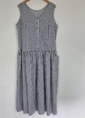 £34 • Buy Laura Ashley Size 18 Striped Vintage Dress 