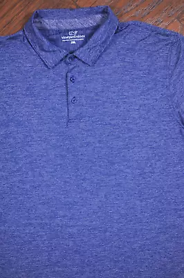 Vineyard Vines Performance Destin Stripe Polo Shirt Blue Men's 2XL • $0.99