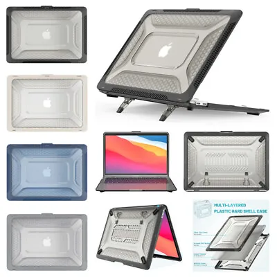 $22.19 • Buy For MacBook Pro Air 13 13.6 14 16 In Laptop Rugged Rubber Case Hard Stand Cover