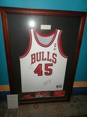$5000 • Buy Autographed Michael Jordan #45 White  Chicago Bulls Jersey,with Certificate