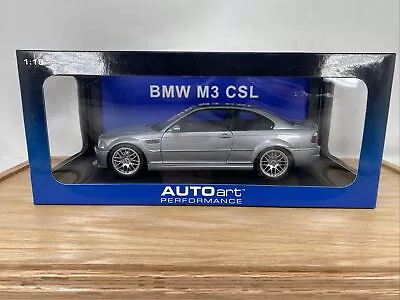 1/18 AUTOart BMW M3 CSL Silver Part # 70661 ! • $96