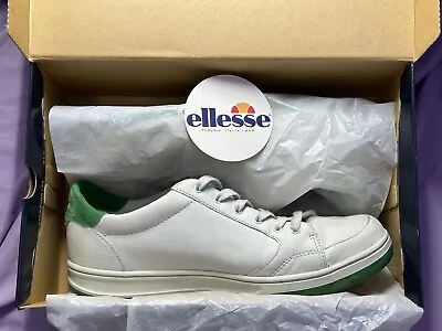 Ellesse Alchemy LZ II Shoes Men’s 12 White & Green Suede Vintage Casual EUC • $44.99