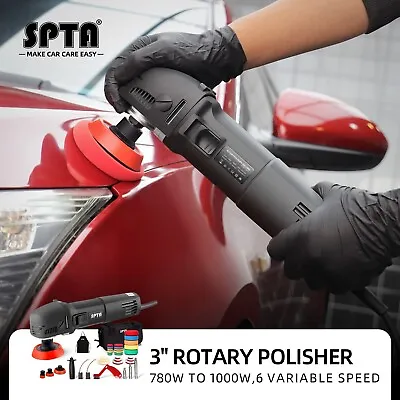 SPTA 3  Electric Rotary Car Polisher Buffer 29pcs Detailing Kit Variable 6-Speed • $109.99