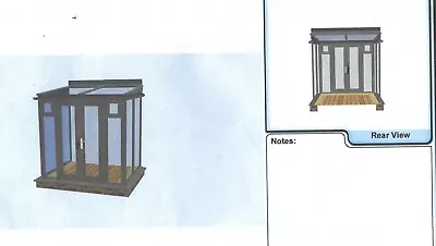 Anthracite Lean-to Full Height 1500mm X 2000mm Conservatory • £2450