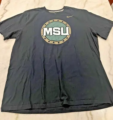 Nike XXL MSU Mens Gold Black Tee Michigan State Shirt Short Sleeve • $18