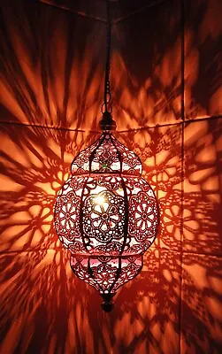 $89.99 • Buy Moroccan Turkish Metal Ceiling Fixture Exclusive Night Light Wedding Decoration 