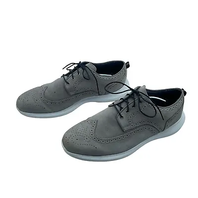 FootJoy Men’s Gray Suede Casual Wing Tip Spikeless Golf Shoes Size 13 W • $47.99