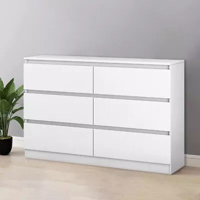 White Modern Bedside Table Cabinet Chest Of Drawers 2 3 4 5 6 8 Drawer Bedroom • £125.95