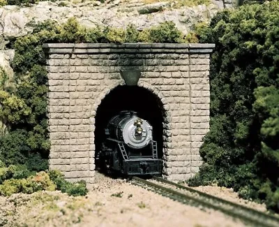 N Scale Cut Stone Tunnel Portals Single Track (2pcs) - Woodland Scenics #C1153 • $11.15