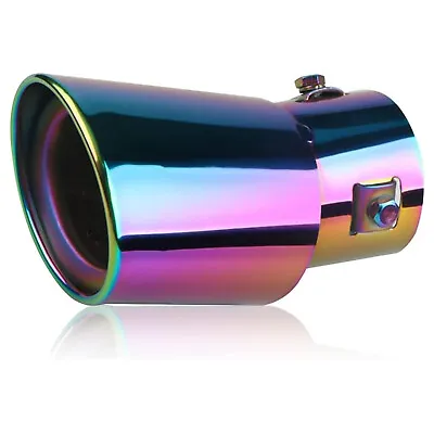 Car Dual Rear Exhaust Tail Pipe Tip Muffler Auto Accessories Replace Chrome Kit • $7.75