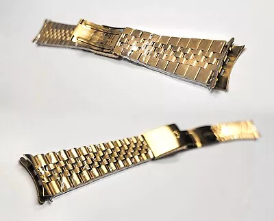 ♛ 20mm GOLD Tone 'Vintage Style' Jubilee Bracelet Fits ROLEX! • $54.98