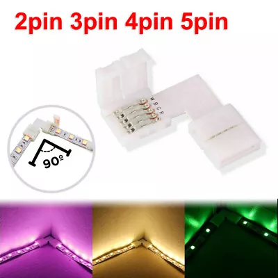 5pcs L Shape 5630 5050 2835 LED Strip Light Corner Connector Adapter 90° Joint • $5.99