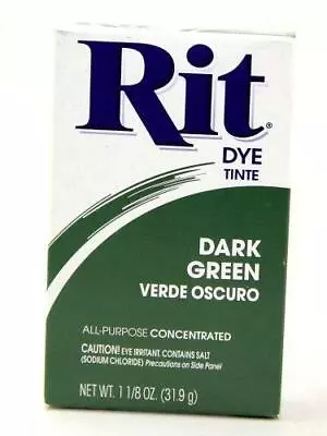 Rit All Purpose Fabric Dye Tinte - Dark Green • £3.99