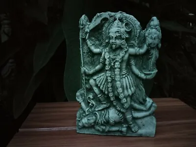 $69.98 • Buy Green Kali Matha Sculpture Lord Durga Stone Statue Hindu God Figurine Christmas 