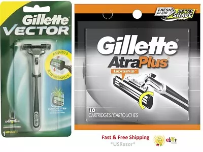 11 Gillette Atra Plus Razor Blades Refills Cartridges (unboxed) Vector Shaver • $30.33