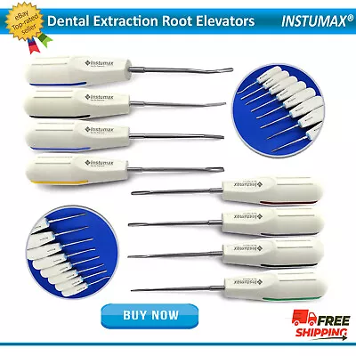 Dental Elevators Tooth Extraction Luxating Root Tip Implant Surgical Instruments • $12.70