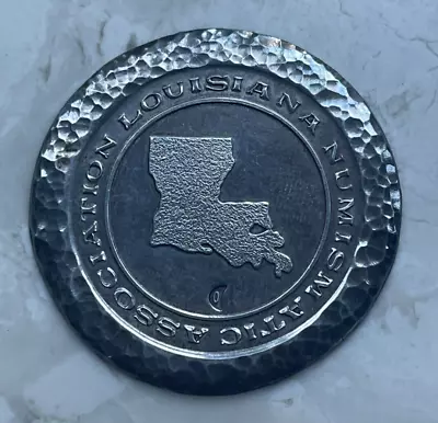 $40 • Buy 1966-Dated Association Louisiana Numismatics Silver Medal - Scratched