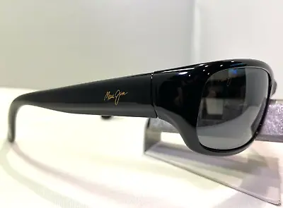 Maui Jim Stingray Mj 103-02 Gloss Black W/ Neutral Grey Polarized Sunglasses 9.5 • $145