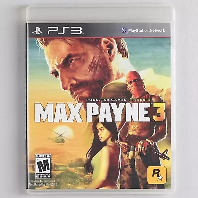 Max Payne 3 PS3 Game + Manual - Sony Playstation 3 • $14.95