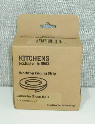 WORKTOP EDGING STRIP - B&Q - JAMOCHA GLOSS - L2400mm X W42mm - BNIB - NEW OTHER • £5