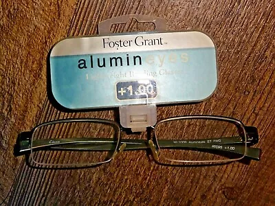 Foster Grant ~ Men Unisex Women Reading Glasses   +1.00 Metal Frame  • $18.99