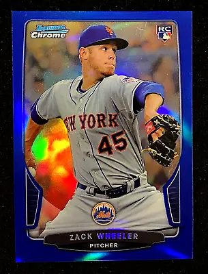 2013 Bowman Chrome Zack Wheeler #20 Rookie RC BLUE Refractor 98/99 !!!  PHILLIES • $16.95