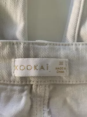 Kookai Ladies White Denim Jeans - Size 36 • $12