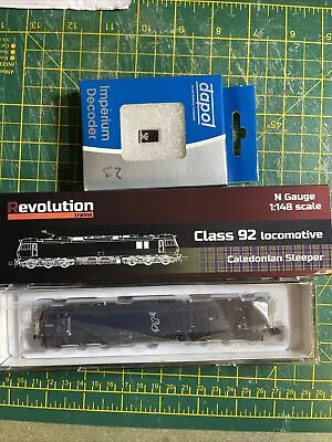 Revolution Trains Class 92  Caledonian Sleeper N Gauge -DCC Fitted • £142