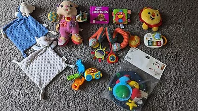 Baby Boy / Girl Toys Bundle Inc. Cot/ Pram Toys Blankets Books And More • £7.99