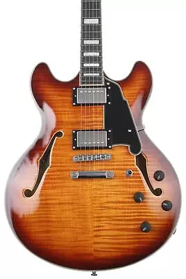 D'Angelico Premier DC Electric Guitar - Dark Iced Tea Burst With Stopbar • $899.99