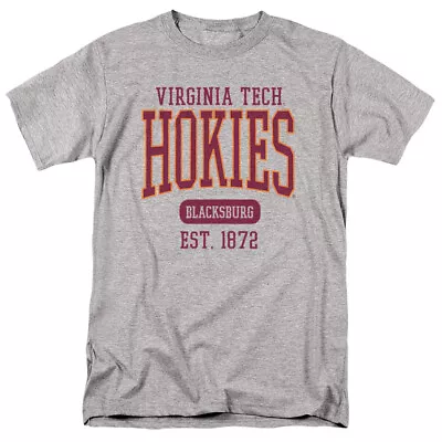 Virginia Tech Adult T-Shirt Est. Date Athletic Heather S-5XL • $23.99