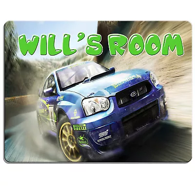 Car Door Sign Bedroom Name Plaque Personalised Boys Room Children Racing KD63 • £8.95