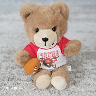 Vintage 1983 Trudy San Francisco 49ers NFL Football 12  Teddy Bear Stuffed Plush • $31.99