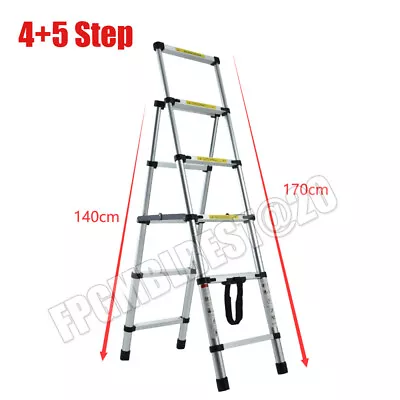 Multi Purpose Aluminum Telescopic Ladder Heavy Duty Folding Extension Step • $74.10