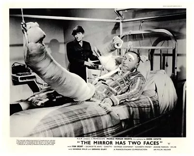 The Mirror Has Two Faces Original Lobby Card Bourvil Broken Arm Leg In Hospital • $24.99