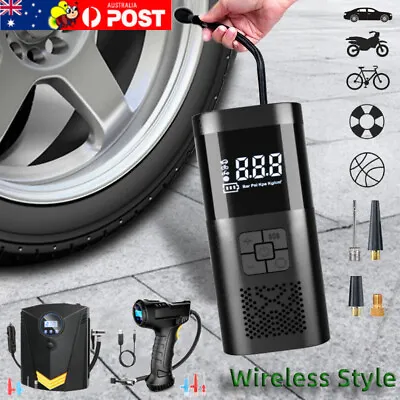 Electric Bike Air Pump Rechageable Car Tyre Inflator Bicycle Tire Air Compressor • $26.99