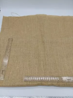 54  W X 2 Yards+ 20  Burlap Natural Fiber Vintage 100% Jute Upholstery Fabric • $4.99