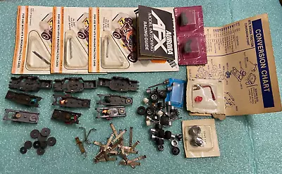 Vintage 1970's HO Aurora AFX Slot Car Parts Lot Chassis Gears & Motors • $24.50