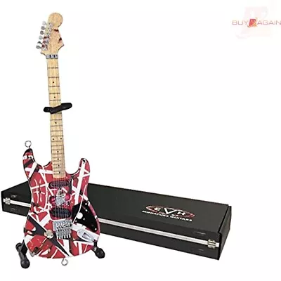 EVH Frankenstein Miniature Replica Guitar - Detailed Collectible With Stand • $56.97