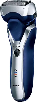 Panasonic Rechargeable 3-Blade Electric Cordless Wet/Dry Men'S Shaver Blue/Silv • $205.95